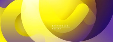 Soyut sarı mor eğimli şekiller kesişiyor. Modern tasarım, pürüzsüz kıvrımlar dinamik görsel akış yaratır. Arkaplan dokusu yumuşak.