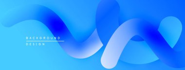 Soyut mavi dalgalar dinamik arkaplan yaratır. Yumuşak gradyanlar, dijital projeler için mükemmel modern görsel cazibe sunar.