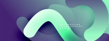 Soyut sıvı şekiller, pastel renklerin karışımı. Modern tasarım, pürüzsüz eğimler dinamik kompozisyon yaratır. Arkaplan dokusu yumuşak.