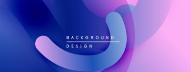 Soyut sıvı şekilleri mor, mavi renkleri harmanlıyor. Modern tasarım hareketi çağrıştırıyor, derinliği. Minimalist estetik arka planlar, sunumlar.