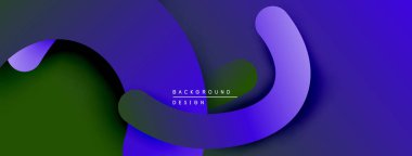 Soyut dalgalar, canlı mor renkler, koyu yeşil merkez. Modern tasarım, katmanlı şekiller derinlik, pürüzsüz geçişler yaratır.