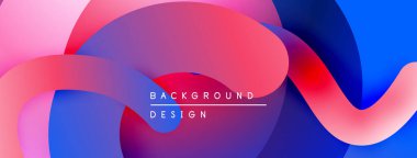 Soyut sıvı şekilleri canlı pembeler, maviler, morlar harmanlar. Modern tasarım metin arkaplanı, tasarım içerir. Yumuşak gradyanlar dinamik bileşim oluşturur.