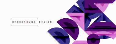 Soyut geometrik şekiller, mor renkler, modern tasarım. Minimalist kompozisyon, temiz çizgiler, dinamik görsel etki. Projeler için arkaplan ögesi.