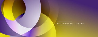 Soyut sıvı şekiller, canlı renklerin karışımı. Modern tasarım, gradyan etki dinamik görsel deneyim yaratır. Mor, sarı renkler kompozisyona hakim..