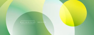 Soyut arkaplan özellikleri üst üste biniyor. Renkler arasında sarı, yeşil, beyaz gradyanlar var. Çeşitli projeler için modern tasarım ögesi.