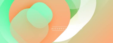 Soyut sıvı şekiller, pastel renklerin karışımı. Yumuşak gradyanlar modern arkaplan tasarımı yaratır. Minimalist kompozisyon, pürüzsüz geçişler görünür.