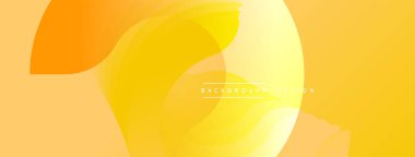 Soyut sarı arkaplan. Üst üste binen şekiller dinamik görsel efekt yaratır. Renkler yumuşak, modern estetik sunar.
