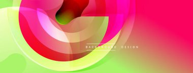 Soyut, canlı katmanlar akışkan şekiller yaratır. Renkler karışıp, dinamik görsel efekt oluşturuyor. Modern tasarım ögesi.