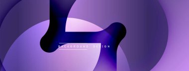 Soyut mor akış şekilleri modern arkaplan oluşturur. Yumuşak eğimler, dinamik eğriler, zarif tasarım elementleri mevcut.