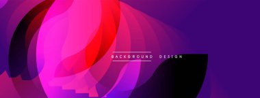Soyut akışkan şekiller, canlı pembeler, morlar, gradyanlar. Arka planlar, afişler, sunumlar için modern tasarım unsuru. Düz geçişler dinamik görsel efekt yaratır.
