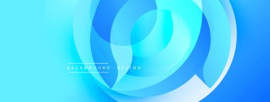 Soyut mavi arkaplan kıvrılan şekiller, gradyanlar, düz eğriler. Dijital projeler için modern tasarım ögesi.