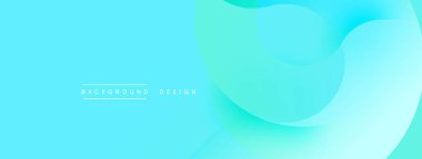 Soyut sıvı şekiller, turkuaz renkler, modern tasarım. Yumuşak gradyanlar dinamik görsel doku oluşturur. Minimalist estetik, temiz kompozisyon.