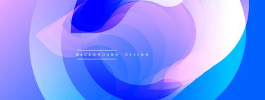 Soyut akışkan şekiller, canlı mavi mor gradyanlar. Modern tasarım öğesi, pürüzsüz geçişler, dinamik kompozisyon. Arkaplan dokusu, dijital illüstrasyon.