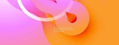 Soyut sıvı şekiller, canlı renklerin karışımı. Pembe, turuncu renkler dinamik arka plan tasarımı yaratır. Yumuşak eğimler, modern estetik.