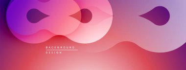 Soyut sıvı şekiller harmanlanır, canlı pembeler ve morlar yaratır. Modern tasarım hareketi, enerjiyi, pürüzsüz geçişleri çağrıştırıyor.