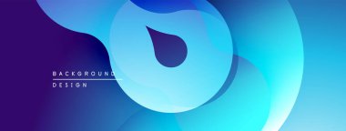 Soyut mavi katmanlar dinamik akış şekilleri yaratır. Mezuniyet geçişleri modern görsel cazibe sunuyor. Minimalist tasarım uygun arka planlar.