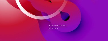 Soyut sıvı şekilleri, canlı mor renkler, mor renkler. Beyaz kıvrımlı minimalist tasarım. Projeler için modern arkaplan dokusu.