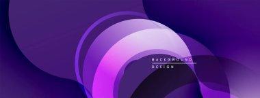 Soyut mor tasarım akışkan şekiller, gradyanlar içerir. Modern estetik, arka planlar ve sunumlar için uygun. Minimalist stil.