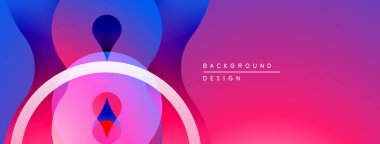 Soyut sıvı şekiller, canlı renklerin karışımı. Modern tasarım, gradyan etki dinamik görsel etki yaratır. Yumuşak kıvrımlar, katmanlı biçimler.