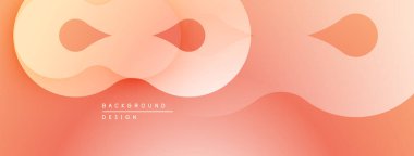 Soyut akışkan şekiller, yumuşak şeftali tonları modern arka plan yaratır. Minimalist tasarım, nazik kıvrımlar hareketi, sıcaklığı akla getiriyor.