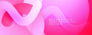 Soyut pembe arka plan. Üst üste binen şekiller dinamik görsel efekt yaratır. Çeşitli projeler için modern tasarım.