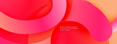 Soyut sıvı şekiller, canlı renklerin karışımı. Modern tasarım, pürüzsüz eğimler dinamik kompozisyon yaratır. Projeler için mükemmel arkaplan.
