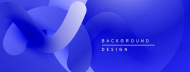 Soyut mavi eğimler akan şekiller yaratır. Modern tasarım akıcılık, derinlik ve görsel ilgiyi çağrıştırıyor. Basit metin arkaplan tasarımı okur.