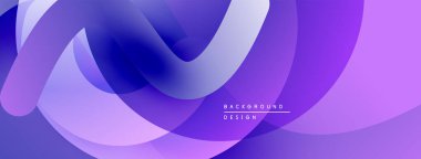 Soyut sıvı şekiller, mor renkler, katmanlı tasarım. Yumuşak eğimli modern arkaplan, zarif kompozisyon.