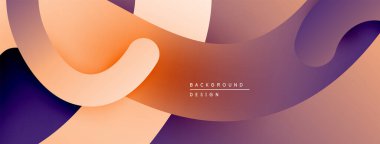Soyut sıvı şekiller, sıcak renk paleti. Gradyan karışımları modern arkaplan tasarımı yaratır. Yumuşak kıvrımlar, dinamik bileşim.