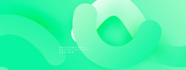 Soyut sıvı şekiller, canlı yeşil renkler, pürüzsüz gradyanlar modern arkaplan tasarımı yaratır. Minimalist estetik, temiz kompozisyon.
