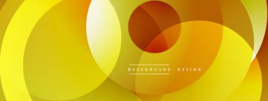 Soyut sarı, turuncu daireler kesişiyor. Modern tasarım canlı ve pürüzsüz gradyanlar yaratır. Arkaplan özellikleri metin arkaplanı, tasarım.