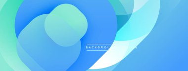 Soyut akışkan şekiller, mavi tonlar baskın. Renkler karışıyor, dinamik görsel efekt yaratıyor. Minimalist tasarım, modern estetik.