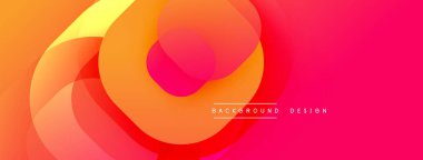 Soyut akışkan şekiller harmanlanarak canlı turuncu ve pembe gradyan oluşturur. Arka planlar ve sunumlar için modern tasarım öğesi. Yumuşak geçişler görünür.