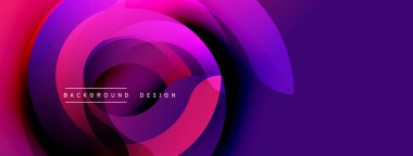 Soyut dinamik tasarım. Eş merkezli daireler canlı pembeleri, morları harmanlayarak görsel efekt yaratır. Modern arkaplan ögesi.