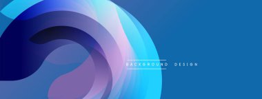 Soyut akışkan şekiller, mavi mor renkler. Modern tasarım öğesi, gradyan etkisi, dinamik bileşim. Arkaplan teknoloji ve yenilik öneriyor.