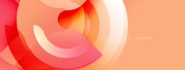 Soyut dinamik şekiller, canlı turuncu renkler, akan çizgiler. Modern tasarım, gradyan etkisi, pürüzsüz geçişler, zarif kompozisyon.