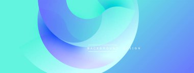 Soyut akışkan şekiller, turkuaz, mavi gradyanlar. Arka planlar, sunumlar, web siteleri için modern tasarım öğesi. Yumuşak geçişler, dinamik kompozisyon.