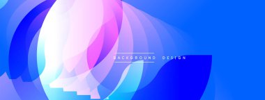 Soyut sıvı şekiller, parlak mavi, pembe renkler. Modern tasarım, gradyan etkisi, dinamik kompozisyon. Dijital projeler için arkaplan ögesi.
