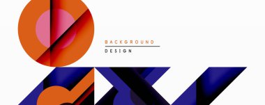 Soyut geometrik bileşim. Turuncu, donanma, pembe şekiller üst üste binerek dinamik görsel efekt yaratıyor. Minimalist tasarım arka planlar, sunumlar, markalaşma için uygun. Modern estetik.