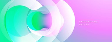 Soyut sıvı şekiller, canlı renklerin karışımı. Gradyan katmanlar dinamik görsel efekt yaratır. Modern tasarım, pürüzsüz geçiş.