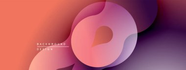 Soyut sıvı şekilleri, canlı gradyanlar. Sıcak renkler serin tonlara karışıp dinamik görsel efekt yaratır. Modern tasarım ögesi.