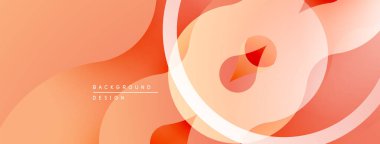 Soyut sıvı şekiller, sıcak turuncu renkler, katmanlı tasarım. Dijital projeler ve sunumlar için minimalist bir arkaplan. Yumuşak eğimler derinlik yaratır.