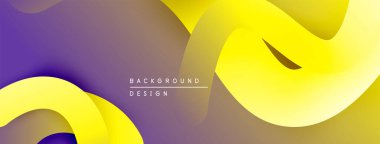 Soyut sıvı şekilleri, mor sarı gradyanlar. Modern tasarım, pürüzsüz kıvrımlar dinamik bileşim yaratır. Çeşitli projeler için uygun arkaplan.