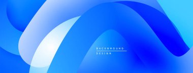Soyut mavi tasarım akışkan şekiller, gradyanlar içerir. Modern estetik, arka planlar ve sunumlar için uygun. Minimalist stil.