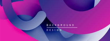 Soyut sıvı şekiller, canlı mor renkler tasarımda baskın. Pürüzsüz gradyanlar dinamik görsel doku oluşturur. Modern arkaplan ögesi.
