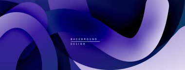 Soyut sıvı şekilleri, gradyanlar, derin maviler, morlar dinamik bir zemin oluşturur. Projeler için modern tasarım ögesi.