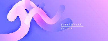 Soyut sıvı şekilleri, mor pembe gradyan. Modern tasarım ögesi, düz eğriler, canlı renkler, arkaplan dokusu.