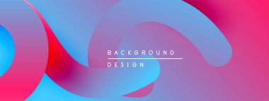 Soyut sıvı şekiller, canlı renklerin karışımı. Gradyan arka plan dinamik görsel efekt yaratır. Modern tasarım ögesi.