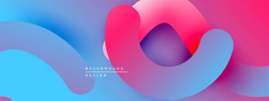 Enerjik sıvı şekiller harmanlanır ve dinamik soyut bir zemin oluşturur. Renkler sorunsuz geçerek, modern görsel cazibe sunuyor.