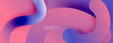 Soyut sıvı şekiller, pembeler, morlar, maviler harmanlanır. Modern tasarım yumuşak, akışkan görsel deneyimler yaratır. Minimalist arkaplan.